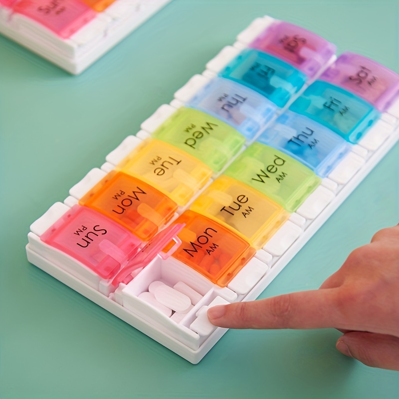 Large Capacity Pill Storage Box for Travel